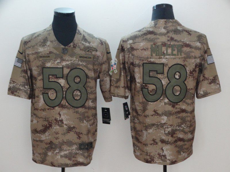 Men Denver Broncos #58 Miller Camo Nike Limited NFL Jersey